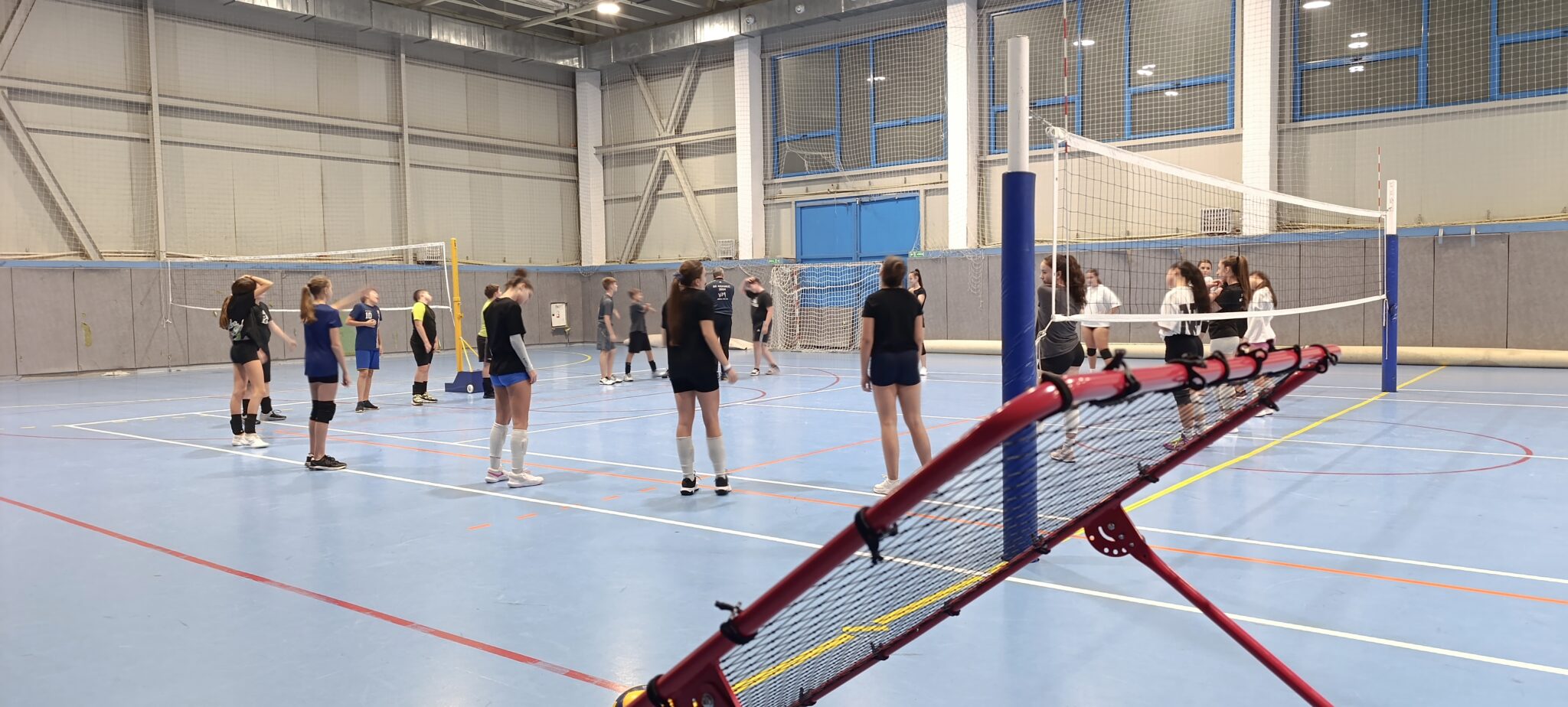Training Volleyball In Elin Pelin Sports Arena