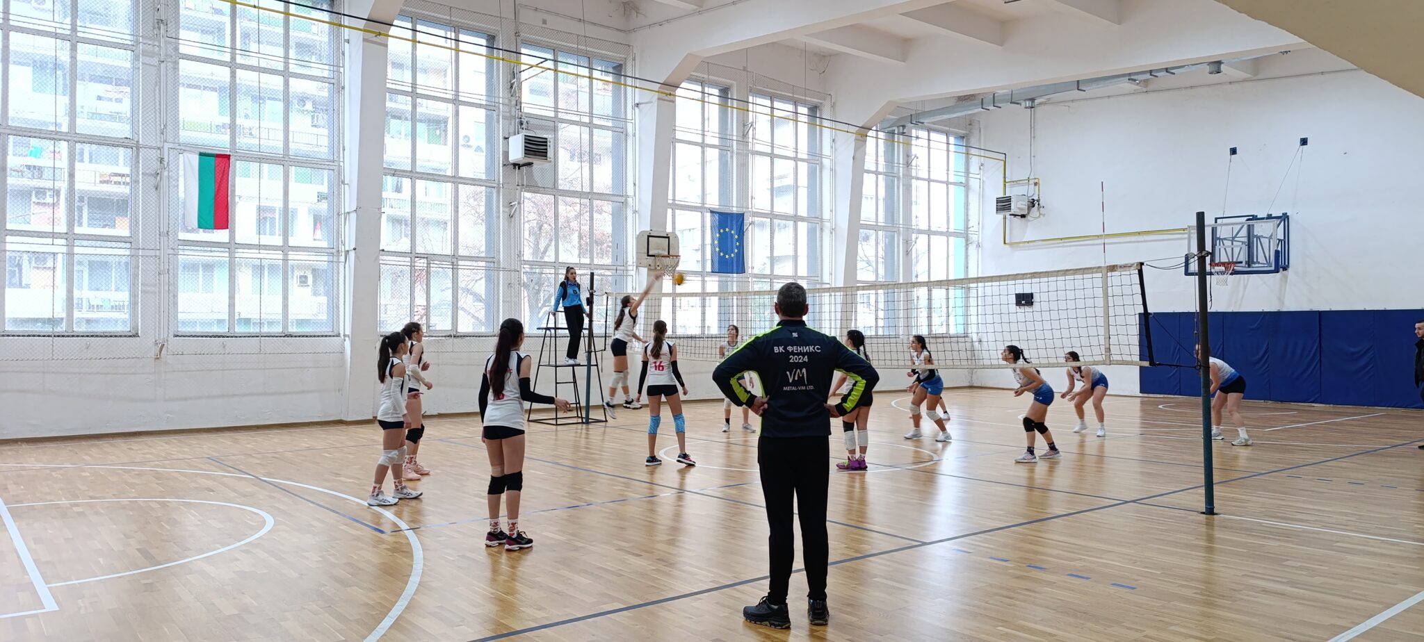 Official volleyball matches with volleyball club fenix