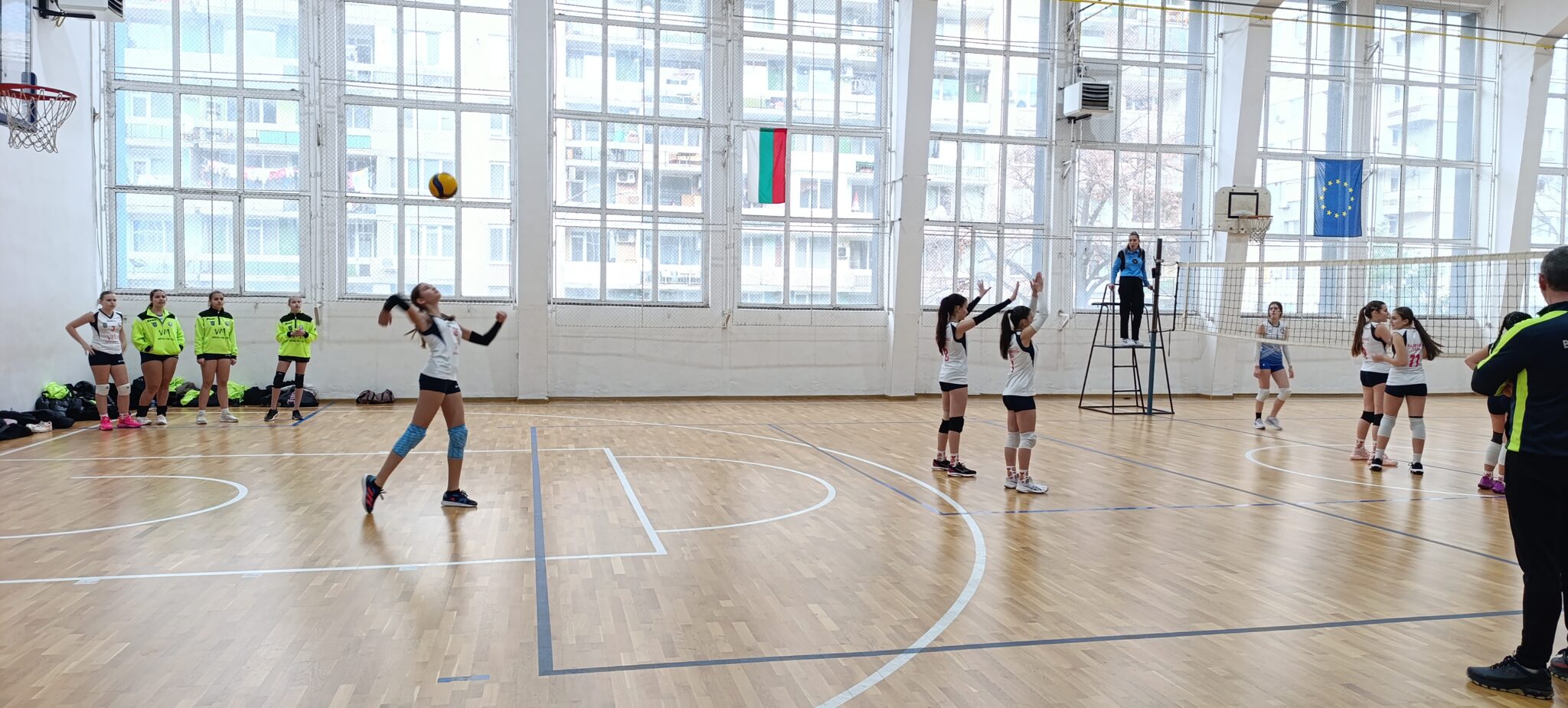 Official volleyball matches with volleyball club fenix